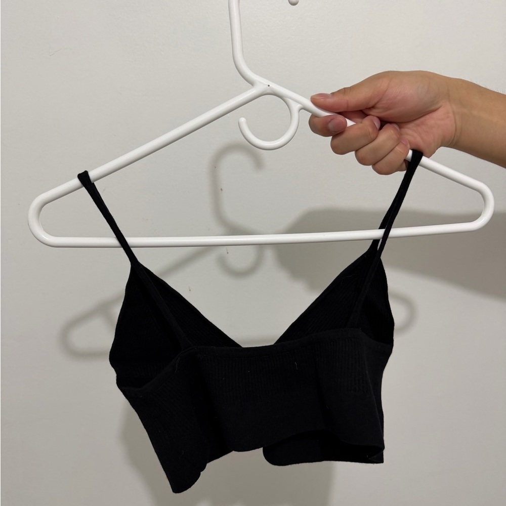 H&M Black Women's Knit Bralette - Picture 3 of 3